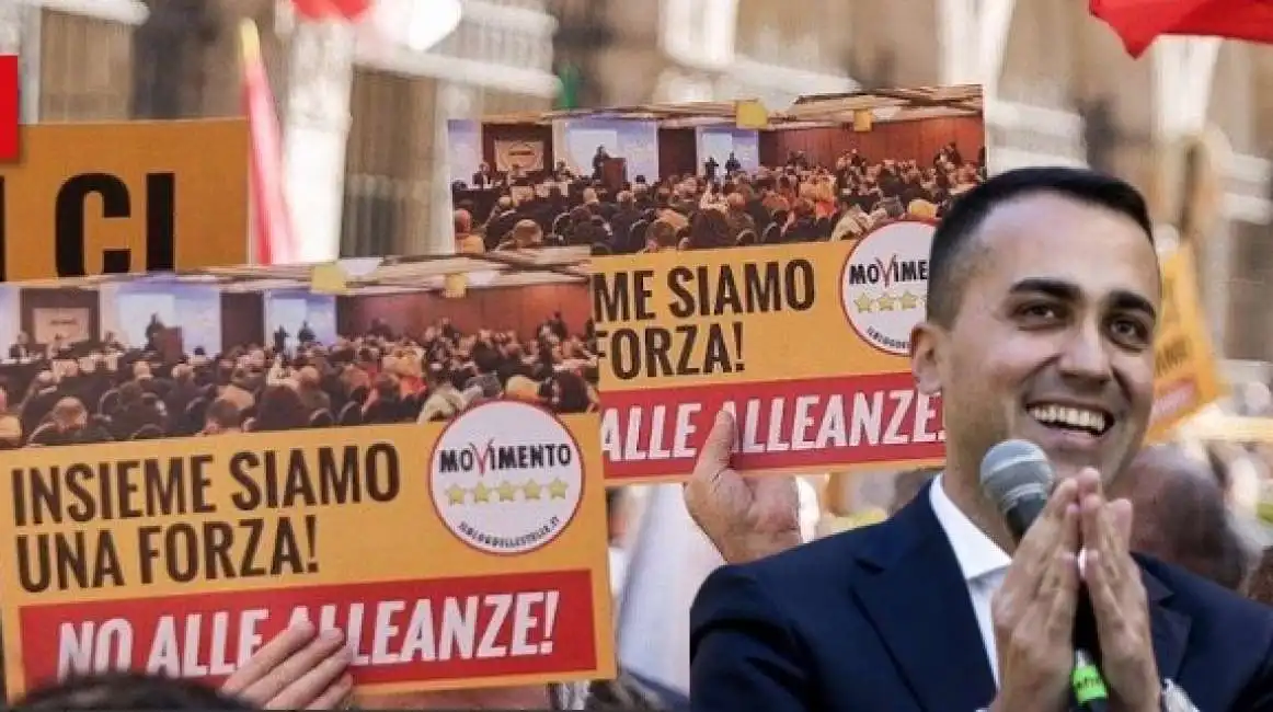 luigi di maio piazza santi apostoli m5s