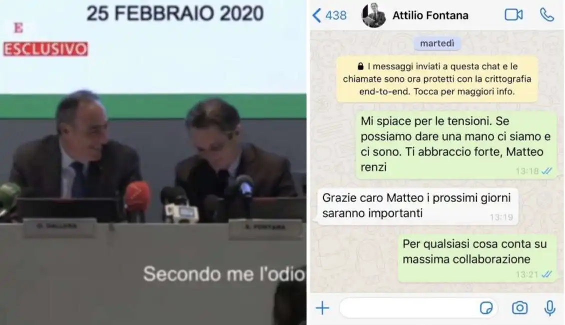 matteo renzi attilio fontana 