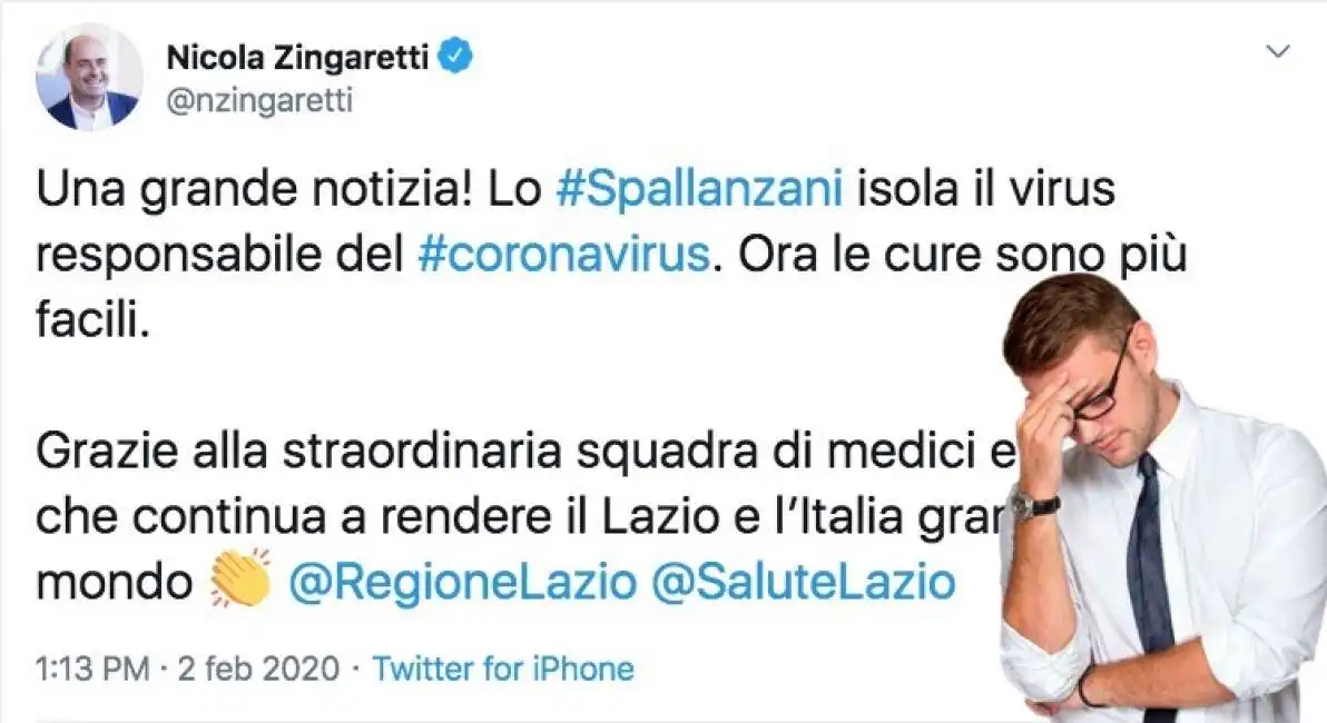 zingaretti virus coronavirus 