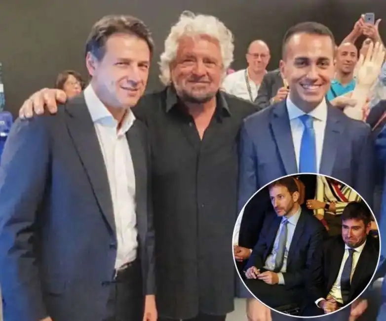 beppe grillo giuseppe conte luigi di maio