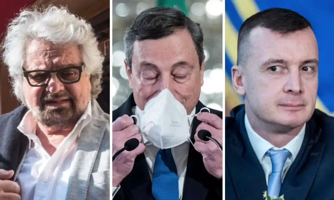 beppe grillo mario draghi rocco casalino