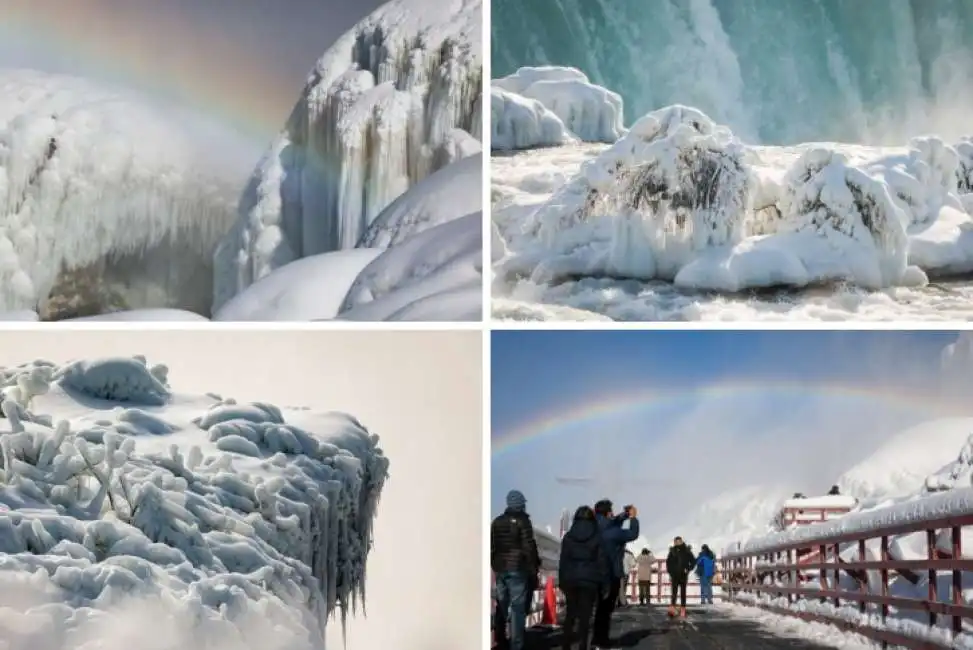 cascate del niagara ghiacciate