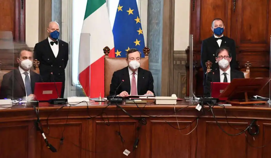 di maio - draghi - garofoli