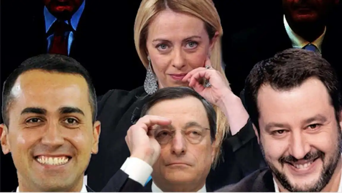 di maio meloni draghi salvini