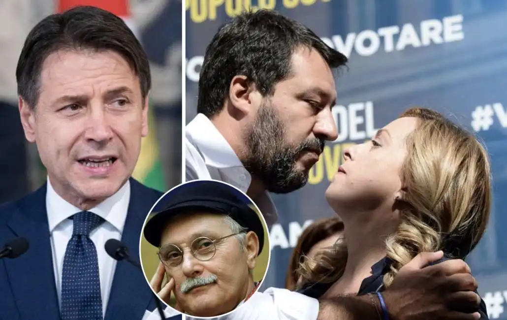 giuseppe conte giorgia meloni matteo salvini antonio pennacchi