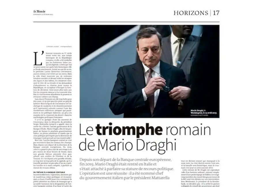 le monde mario draghi