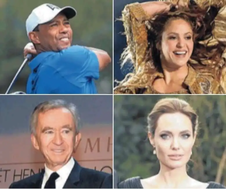 lussemburgo le monde shakira jolie arnault tiger woods 