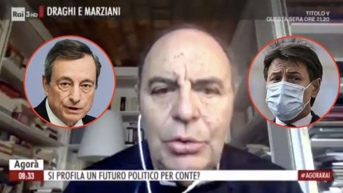 mario draghi bruno vespa giuseppe conte