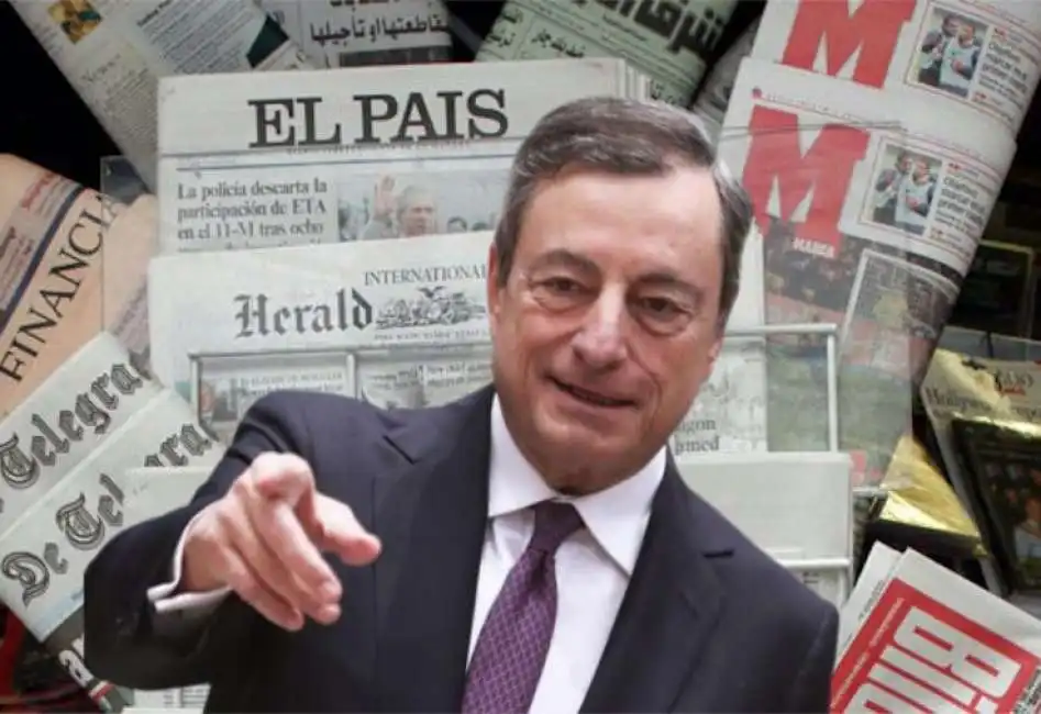 mario draghi stampa giornali