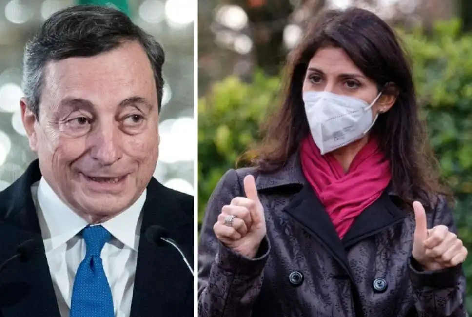 mario draghi virginia raggi 