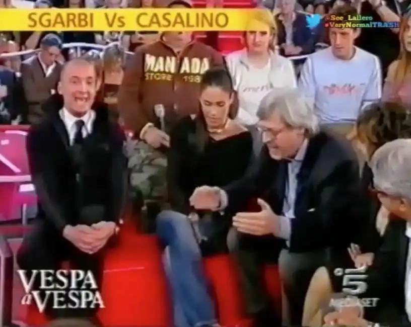 rocco casalino vittorio sgarbi buona domenica 2006