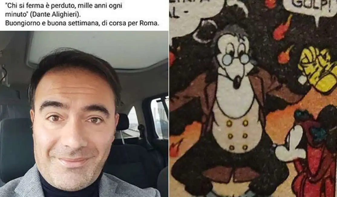 rossano sasso e il dante di topolino