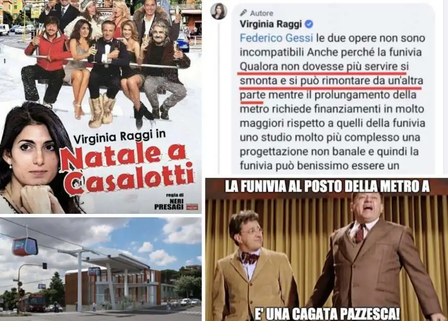 virginia raggi funivia casalotti battistini