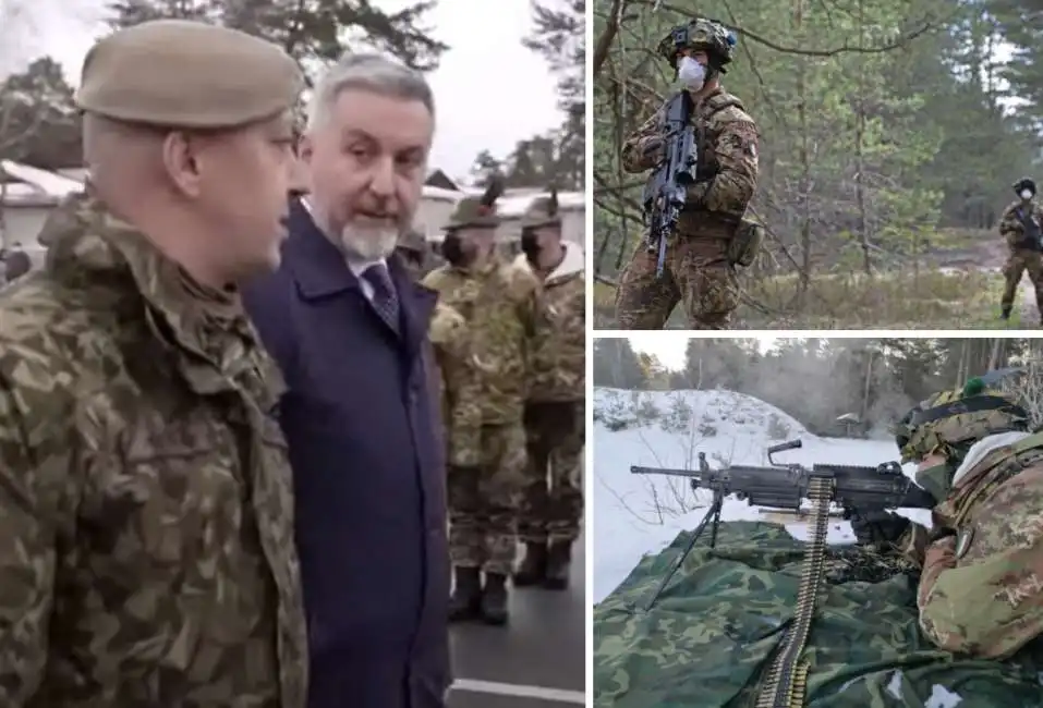 alpini esercito italiano lorenzo guerini riga lettonia 