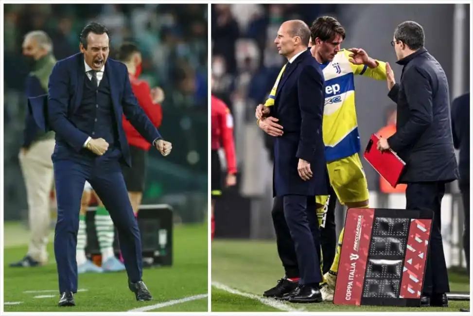 emery allegri juventus villarreal