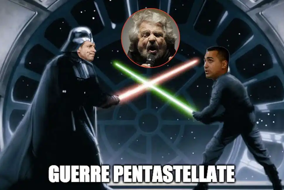 giuseppe conte beppe grillo luigi di maio 