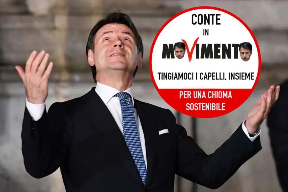 giuseppe conte capelli tinta chioma logo