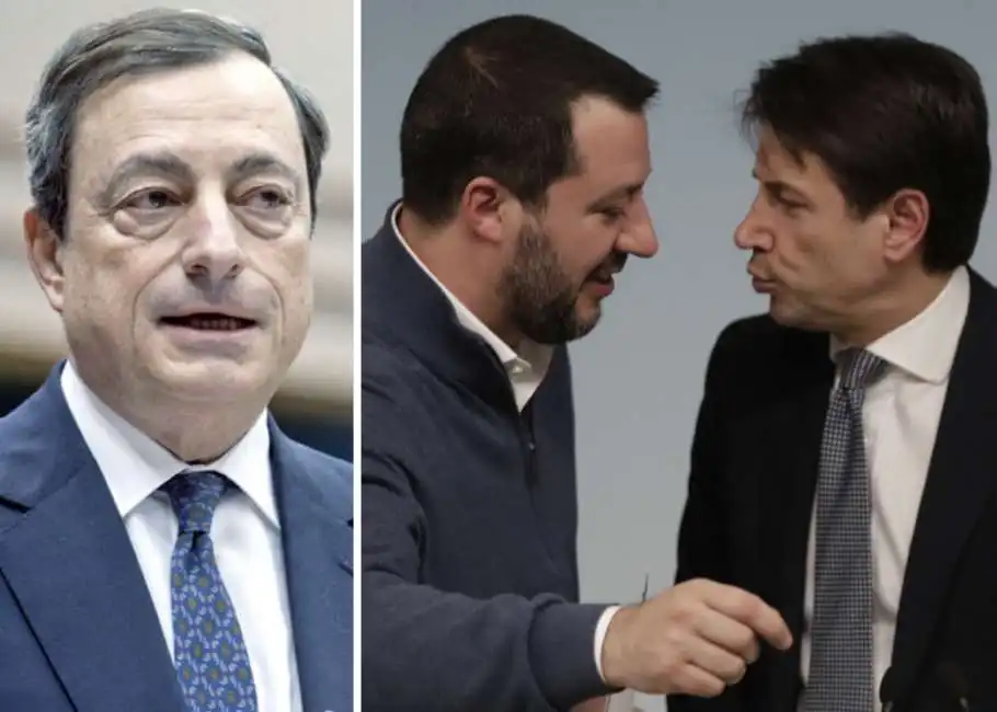 mario draghi matteo salvini giuseppe conte 