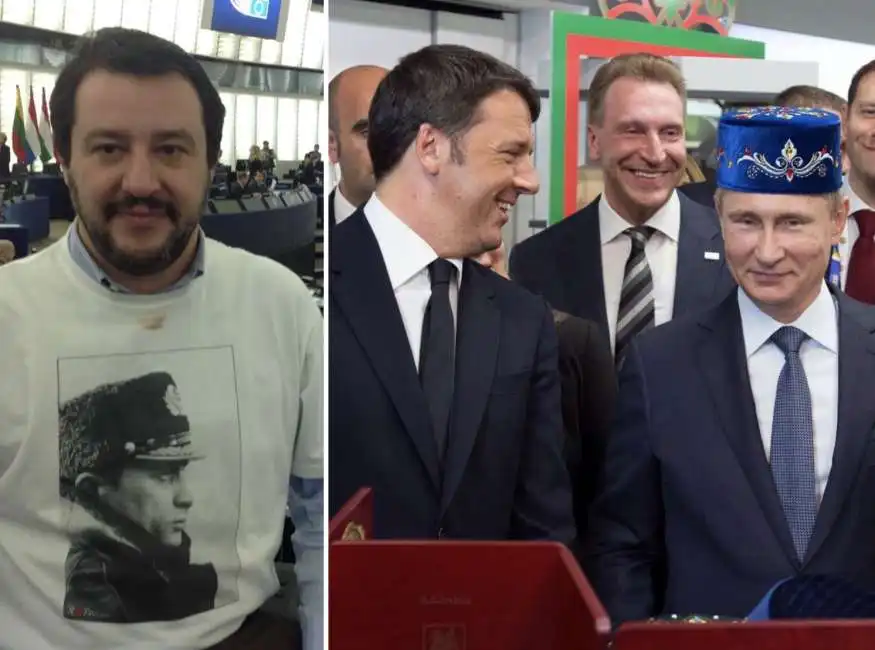 matteo salvini renzi vladimir putin 