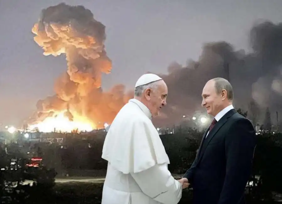 papa francesco bergoglio vladimir putin ucraina 