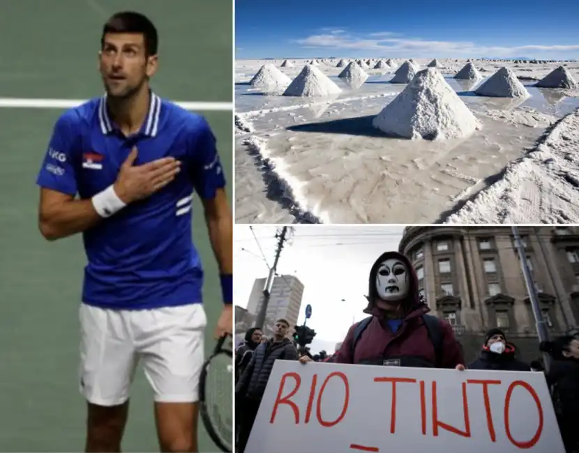 serbia australia djokovic litio rio tinto