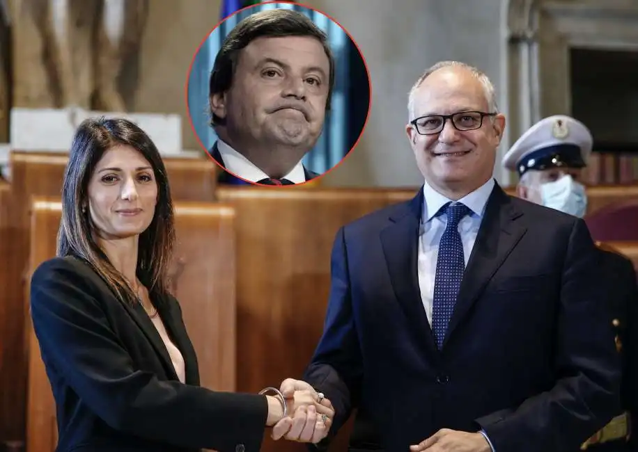 virginia raggi carlo calenda roberto gualtieri 