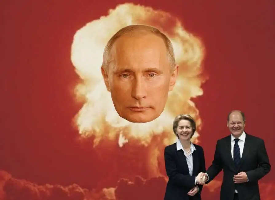 vladimir putin olaf scholz ursula von der leyen 