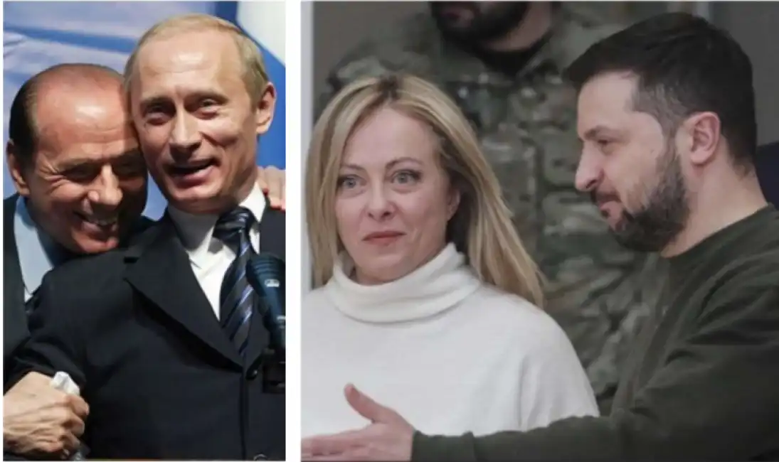 berlusconi putin meloni zelensky