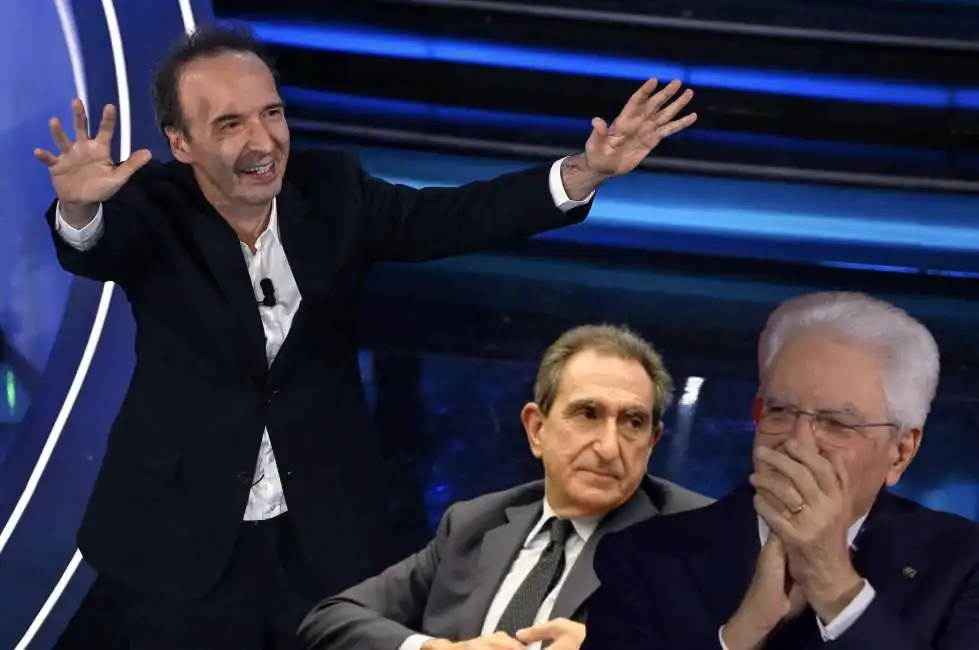 carlo fuortes roberto benigni sergio mattarella 