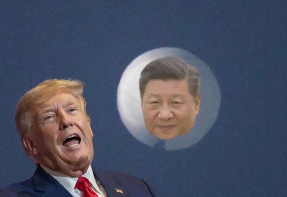 donald trump pallone spia xi jinping