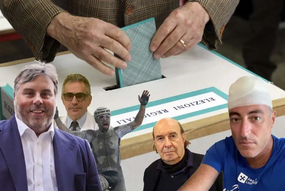 elezioni regionali luciano nobili stefano zecchi giulio gallera sonny colbrelli fabrizio pregliasco 