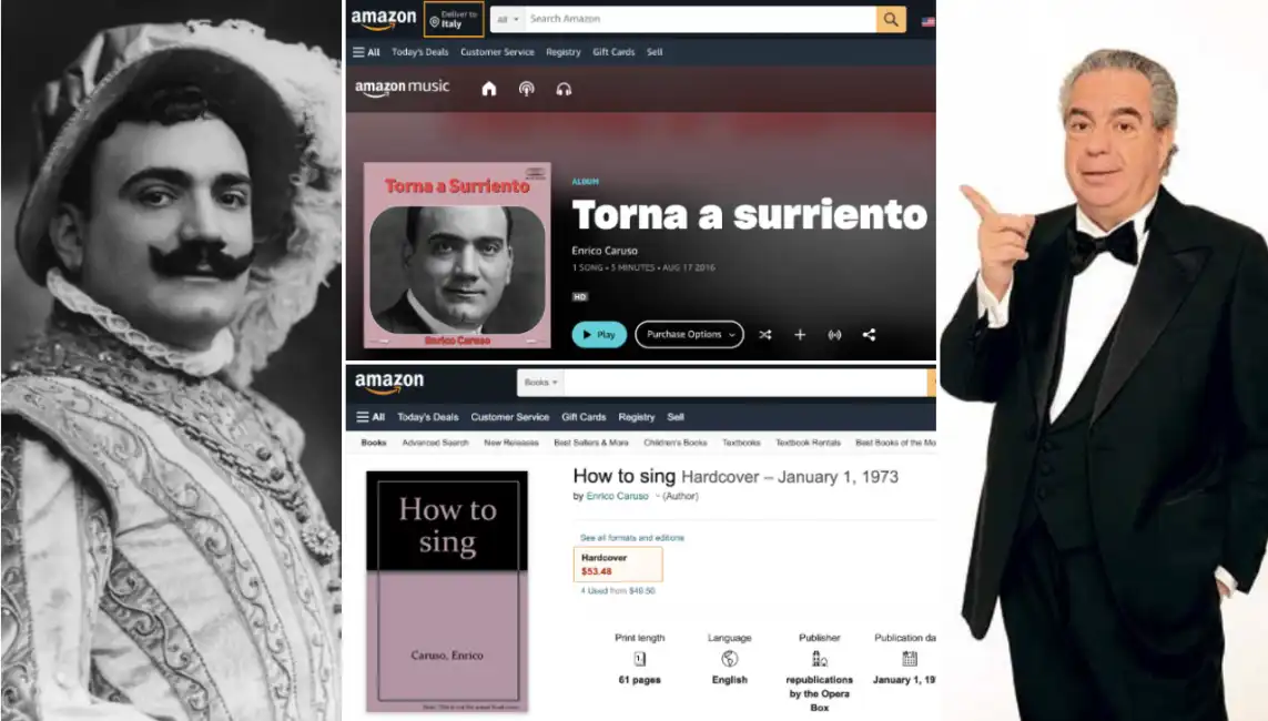 enrico caruso vince tempera torna a surriento