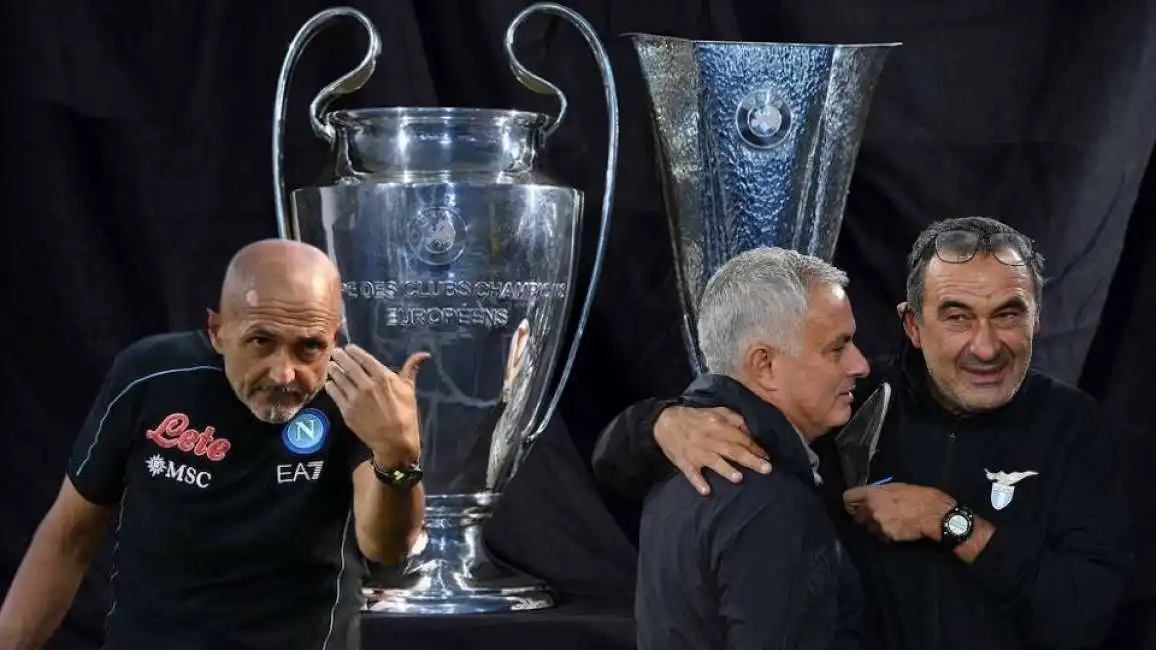 europa league champions league maurizio sarri jose mourinho luciano spalletti