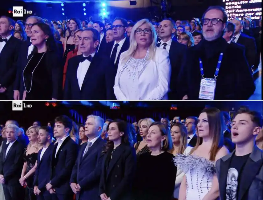 finale di sanremo 2023 - gli ospiti della prima fila 