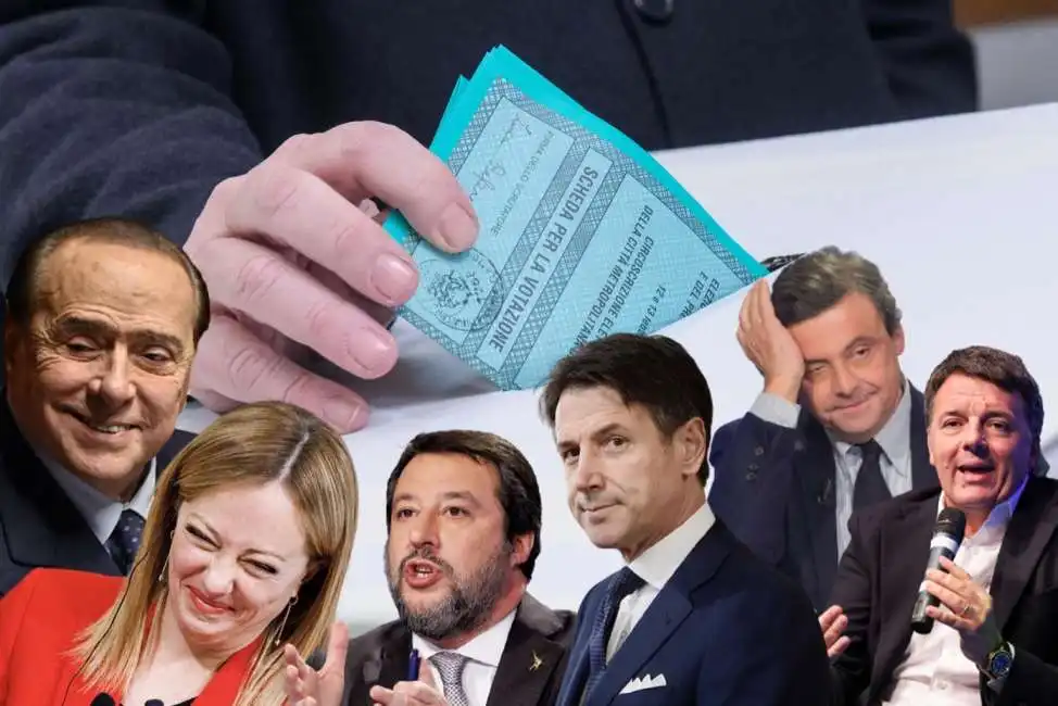 giorgia meloni matteo salvini silvio berlusconi giuseppe conte matteo renzi carlo calenda elezioni regionali lombardia lazio