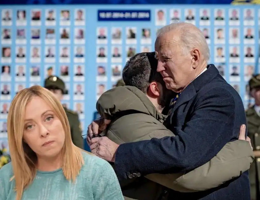 giorgia meloni volodymyr zelensky joe biden 