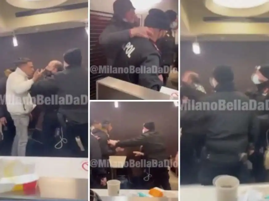 guardia giurata aggredita in un fast food 