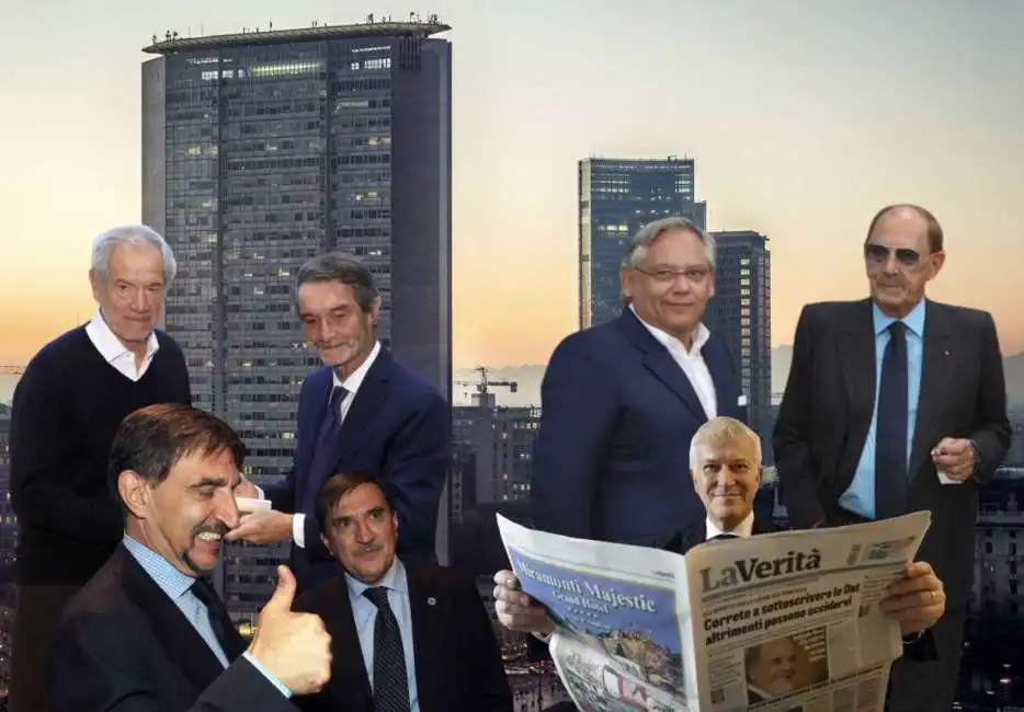 guido bertolaso attilio fontana antonio giampaolo angelucci maurizio belpietro romano ignazio la russa 