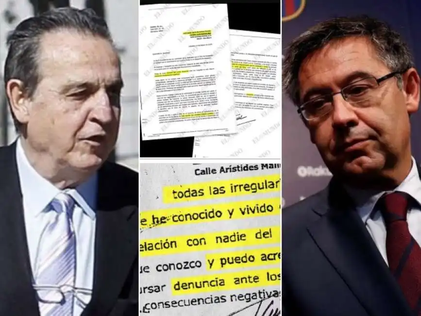 josep maria bartomeu i fax inviati da jose maria enriquez negreira al barcellona 