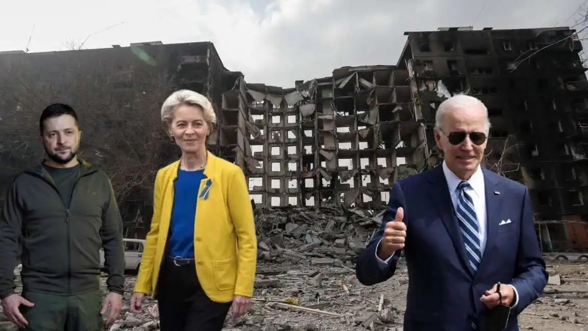 kiev ucraina joe biden ursula von der leyen zelensky