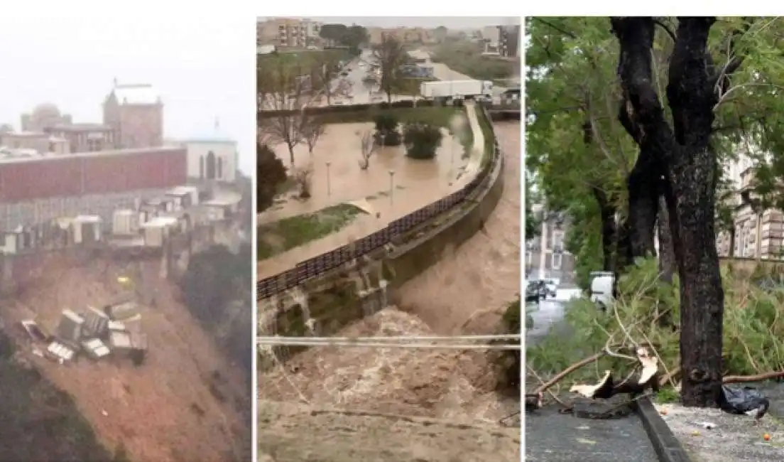 maltempo sicilia frane pioggia vento