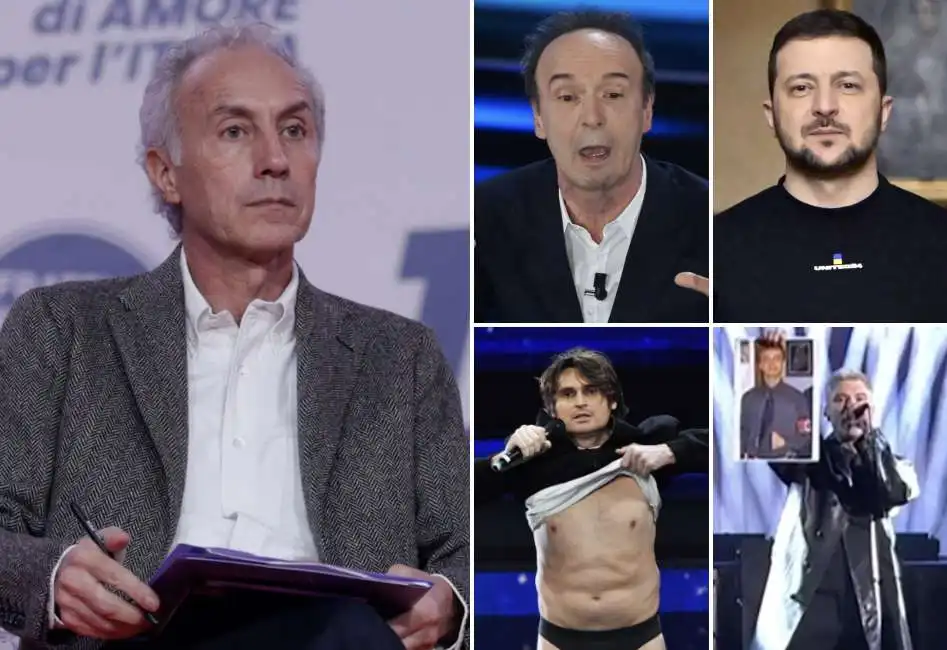 marco travaglio angelo duro roberto benigni fedez volodymyr zelensky 