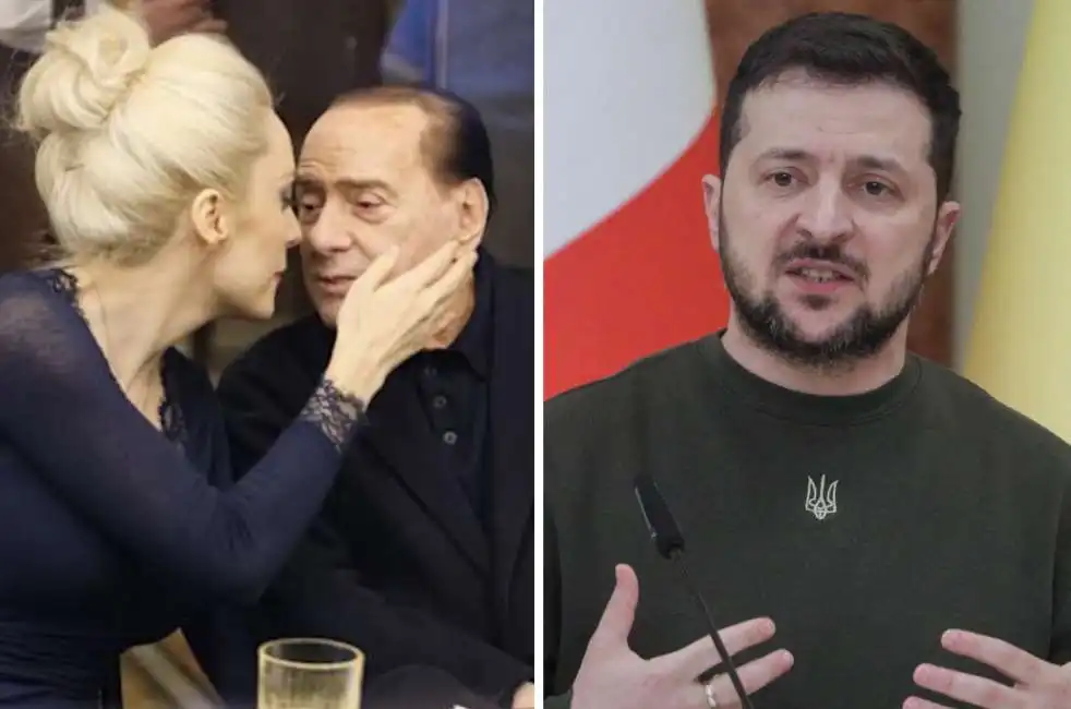 marta fascina silvio berlusconi volodymyr zelensky 