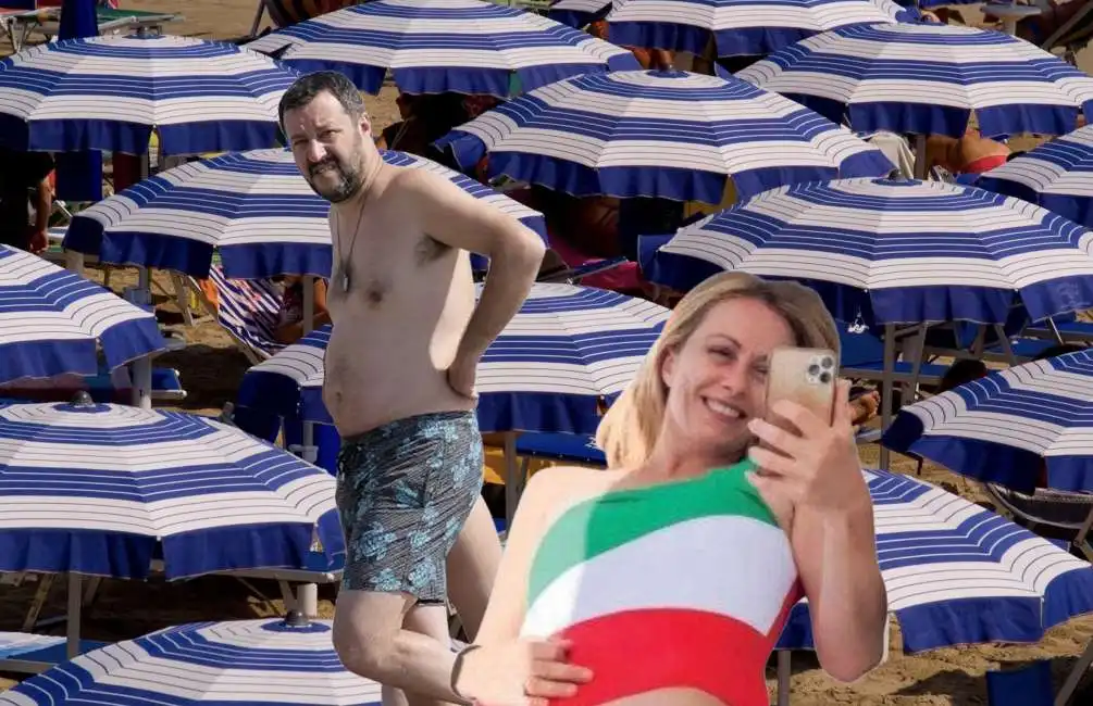 matteo salvini giorgia meloni spiagge balneari concessioni 