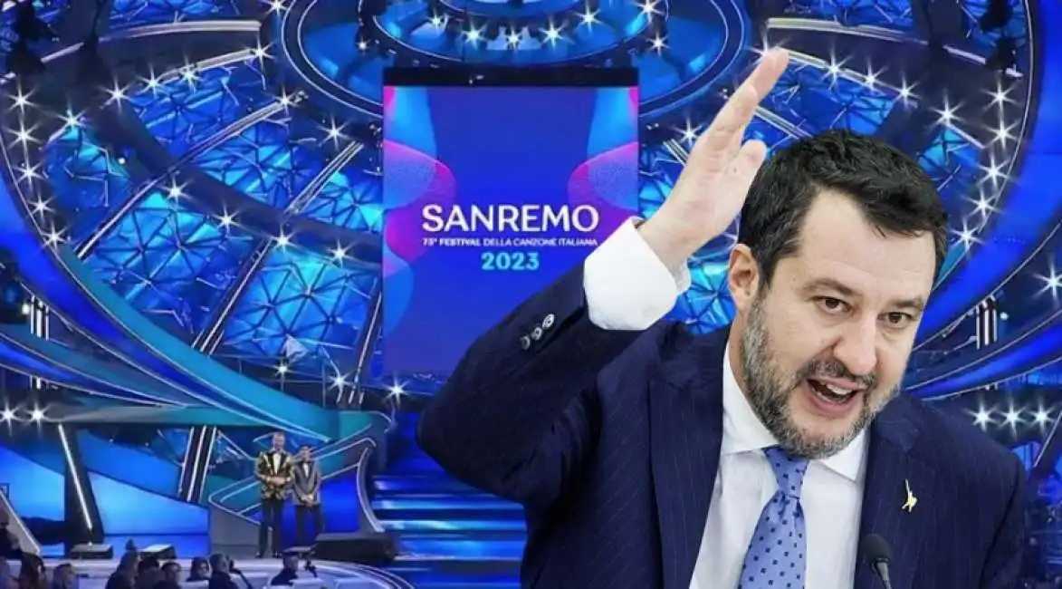 matteo salvini sanremo 2023sanremo rai 