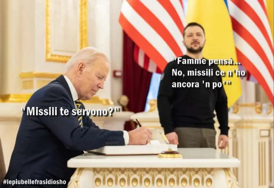 osho joe biden volodymir zelensky ucraina usa vignetta