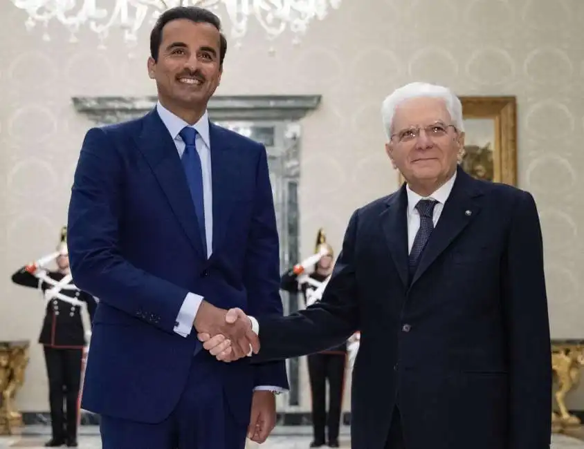 tamim bin hamad al thani sergio mattarella