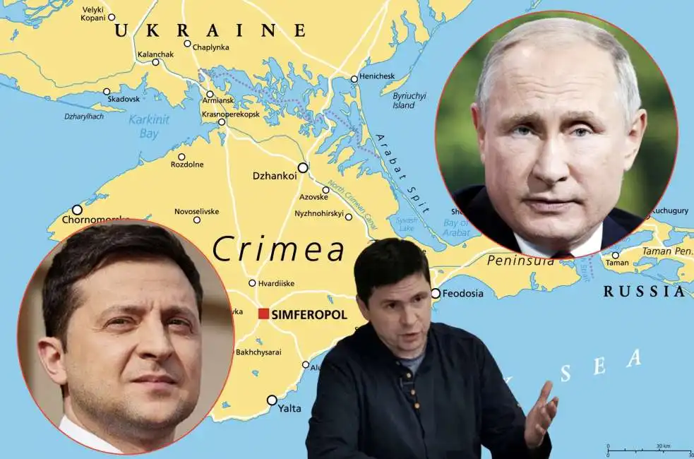 volodymyr zelensky vladimir putin crimea mykhailo podolyak 