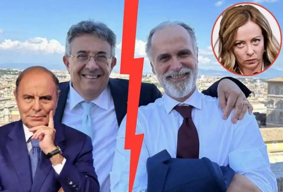 bruno vespa roberto sergio giampaolo rossi giorgia meloni 