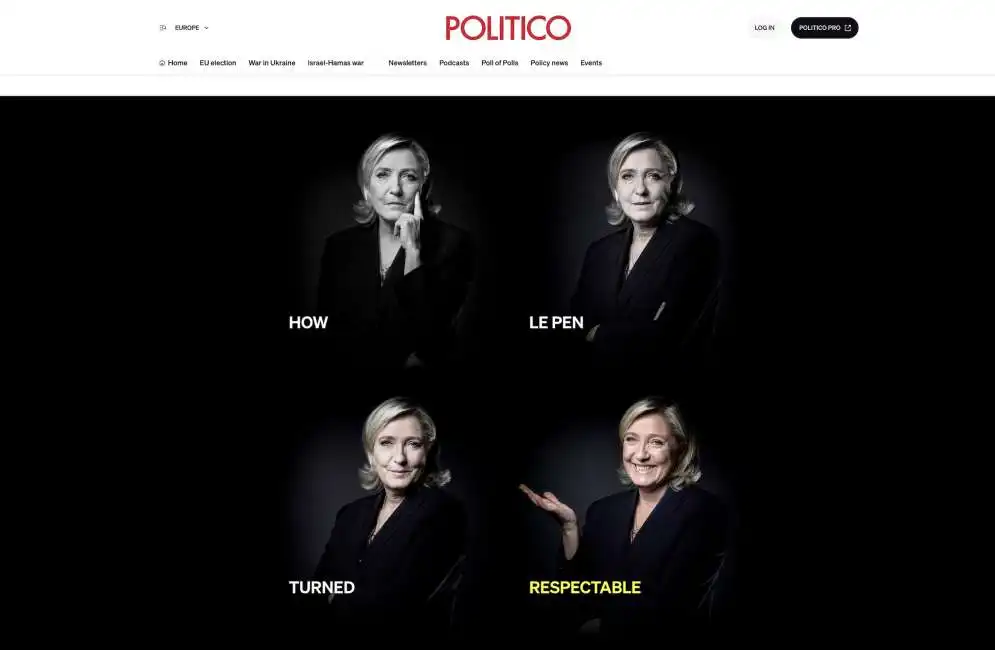 come marine le pen diventa rispettabile - politico 